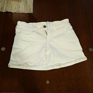 American Eage white denim shorts like new size 0